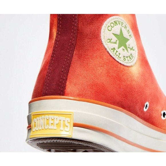 Converse Chuck 70 Hi Southern Flame Men's Sneaker Shoe Limited Orange 170590C - Picture 7 of 8